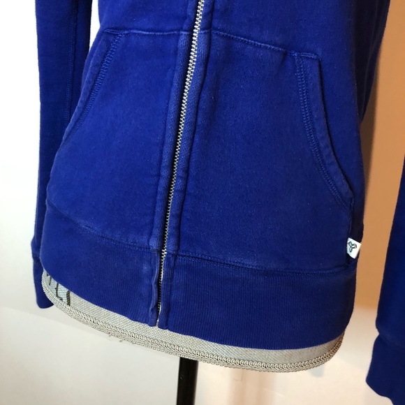 Aritzia TNA Zip-Up Hoodie | Size XS Royal Blue - Picture 8 of 10